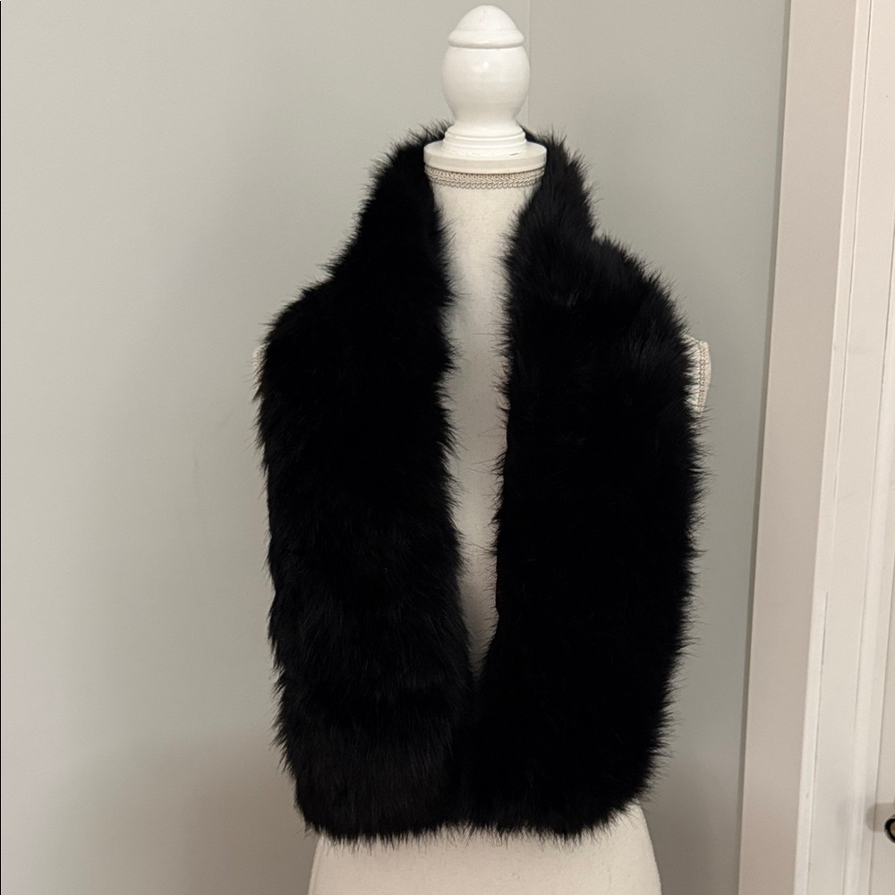 NWT J Crew faux fur scarf